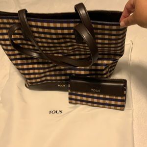 Authentic Tous bag with the wallet